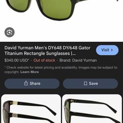 David Yurman Gator Men’s Sunglasses