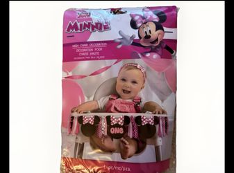 Minnie Mouse 1st Birthday High Chair Decoration