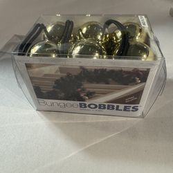 New 6pk Box Gold Bungee Bobbles Ball Garland Fasteners-Secure Garlands,Lights 