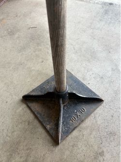 Steel tamper