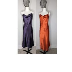 Two Bebe Silk Dresses