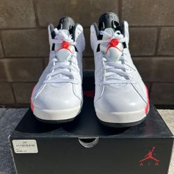 Jordan 6 Retro White Infrared Size 9 $120