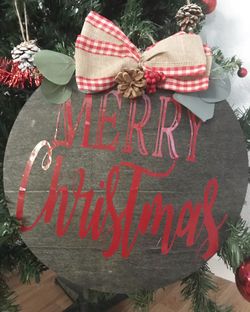Customized Christmas Door Hanger
