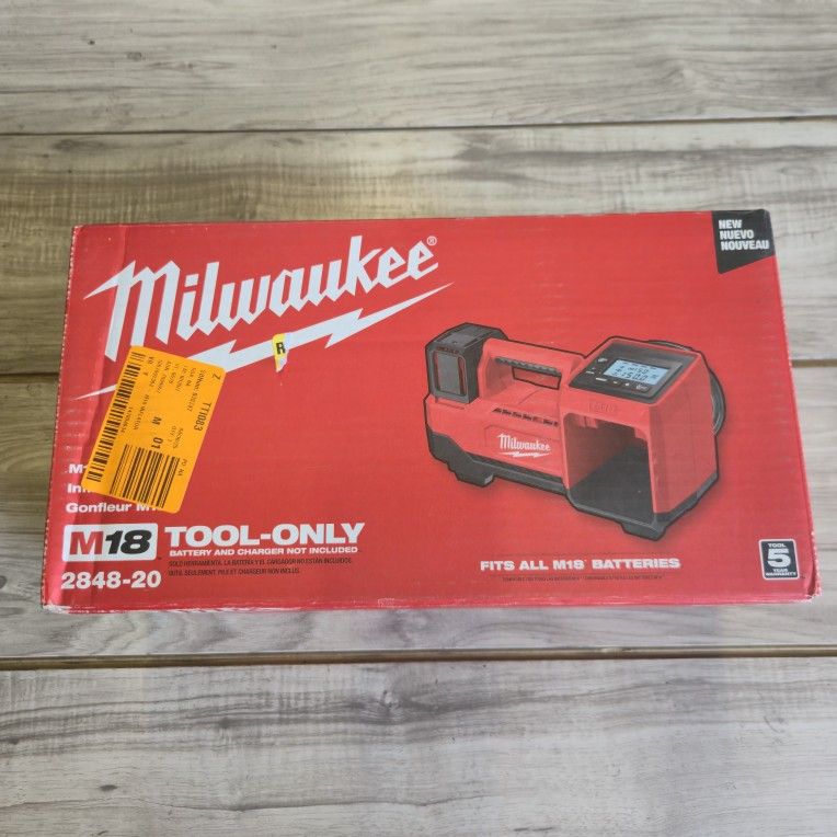 M18 18-Volt Lithium-Ion Cordless Electric Portable Inflator (Tool-Only)