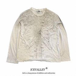 Archive Skeleton Graphic Long Sleeve / Vintage Style Shirt