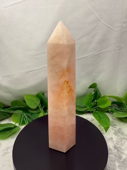 Crystal Rose Quartz Tower