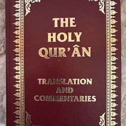 HARD COVER QURAN WITH ENGLISH TRANSLATION AND COMENTARIES