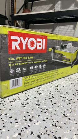 Ryobi 7inch wet tile saw