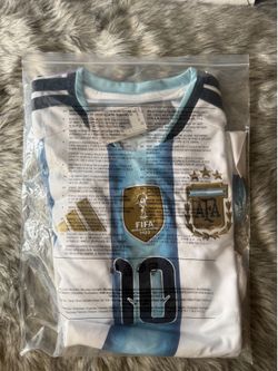 Argentina Messi World Cup jersey size XL with World Cup patches