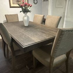 Dining Set (with 6 Chairs)