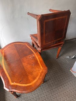 Coffee table and matching stands