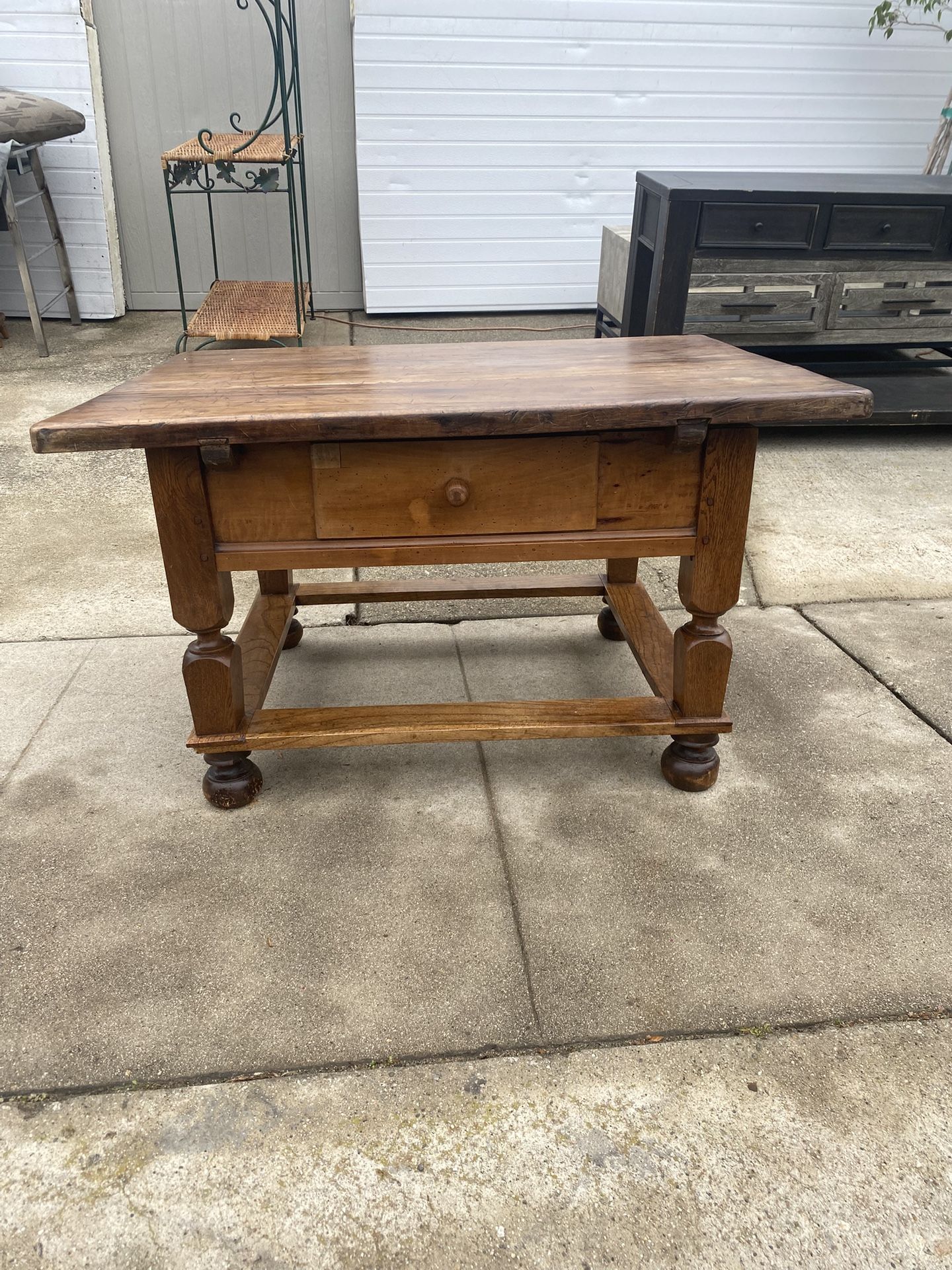 Antique, Solid Wood Coffee Table!