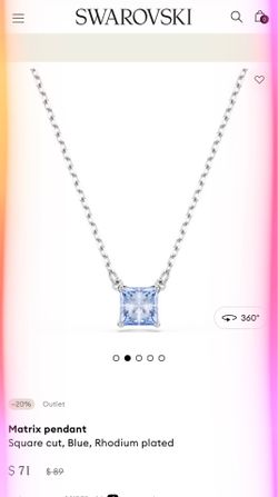 Swarovski Matrix pendant and necklace