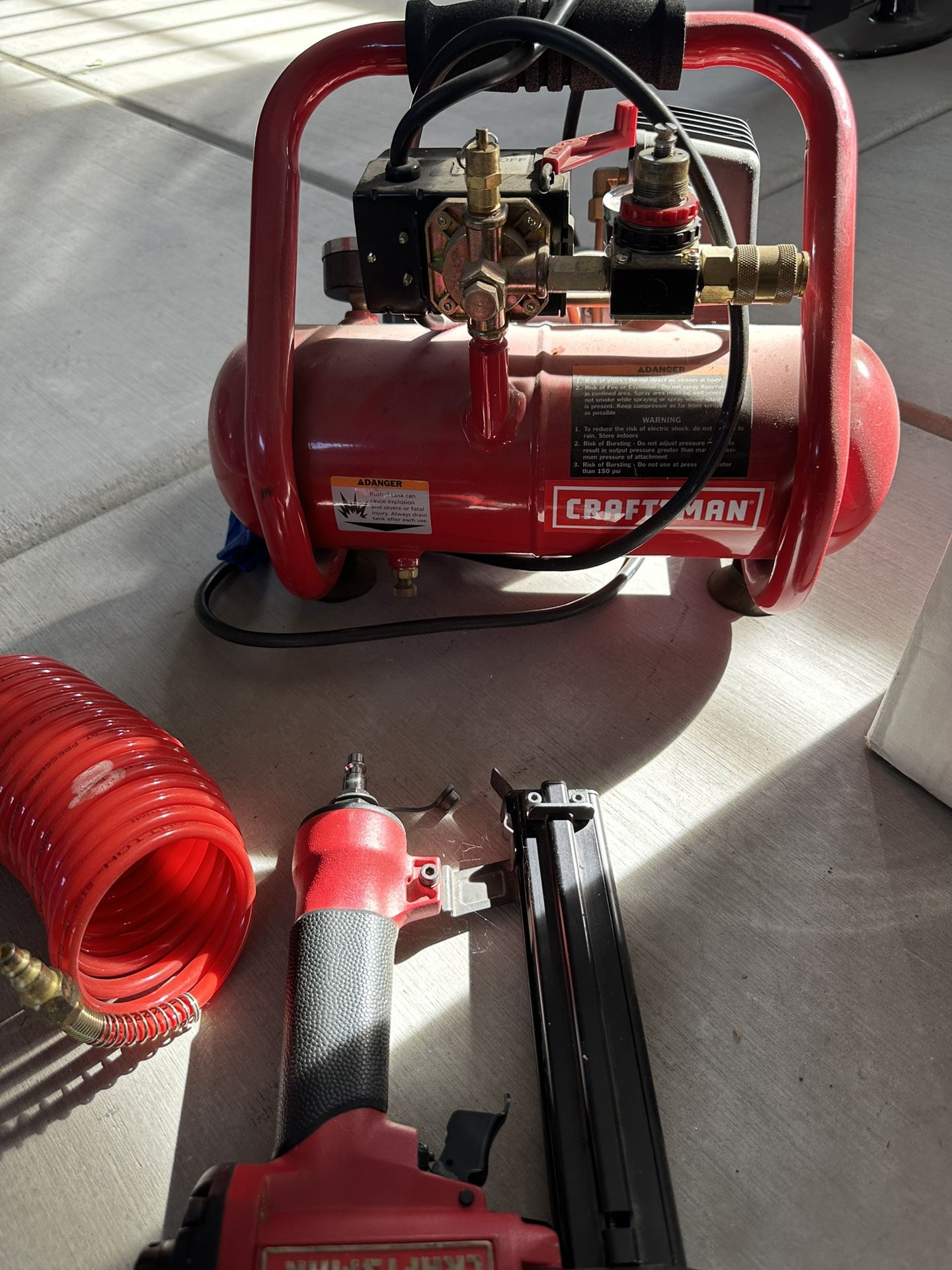 Craftsman Nail Gun And Compressor