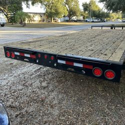 PJ Trailers deckover flatbed trailer