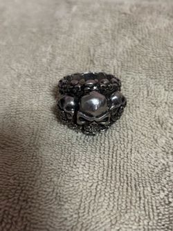 925 Silver Skull Biker Ring