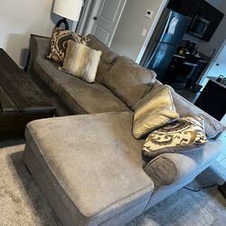 Sectional Couch + Ottoman