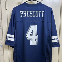 Dallas Cowboys #4 Dak Prescott Jersey Size Large
