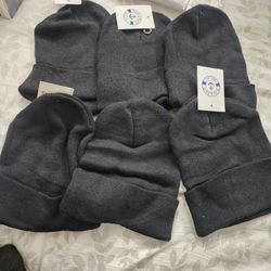 NEW Black beanies (6 pack)