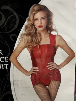 Red Leather and Lace Body