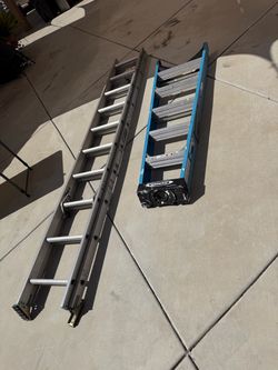 Extension ladder 20 “. And a 6 foot ladder
