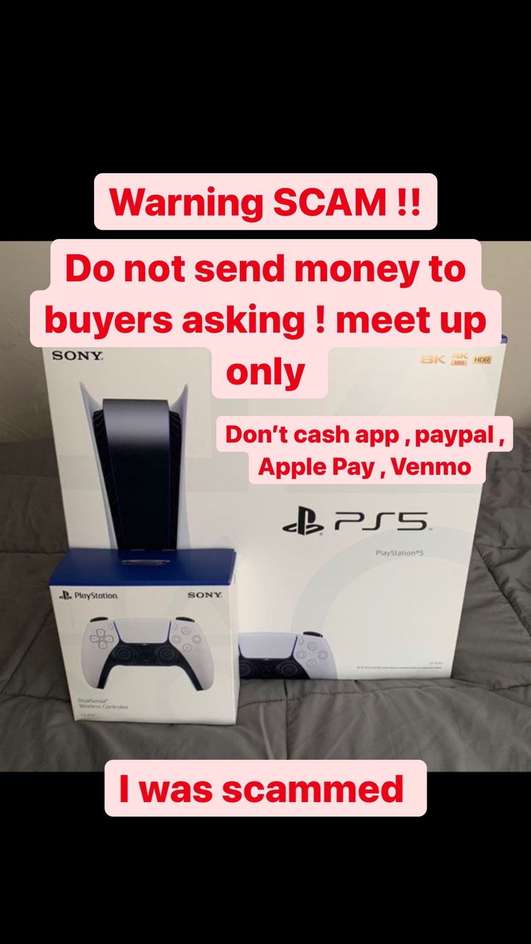 Warning ! Do not send money to buyers ! There’s a scam going on