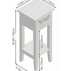 Sunset Trading Shabby Chic Cottage Table, Small One Drawer, Antique Red-BRWH-B07Q24V8QL