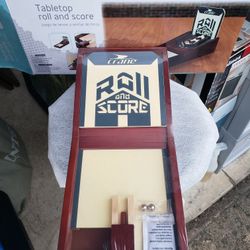 Tabletop Roll And Score Wood Game 