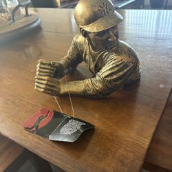 NY Baseball Bat Bottle Holder Sculpture 