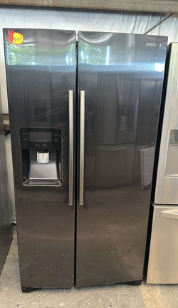 Samsung Side‑by‑Side Fridge – Black Stainless, Ice & Water