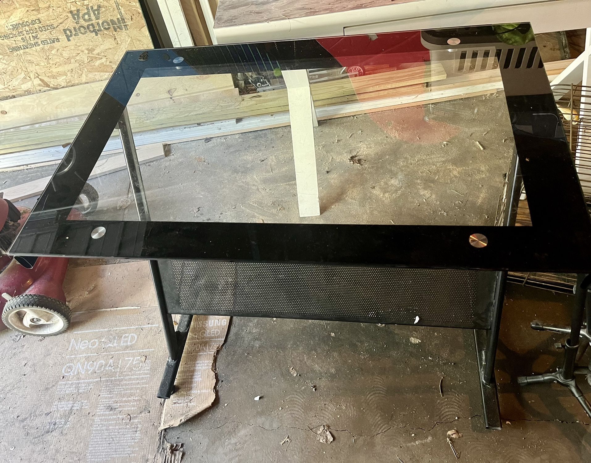 Glass Desk 