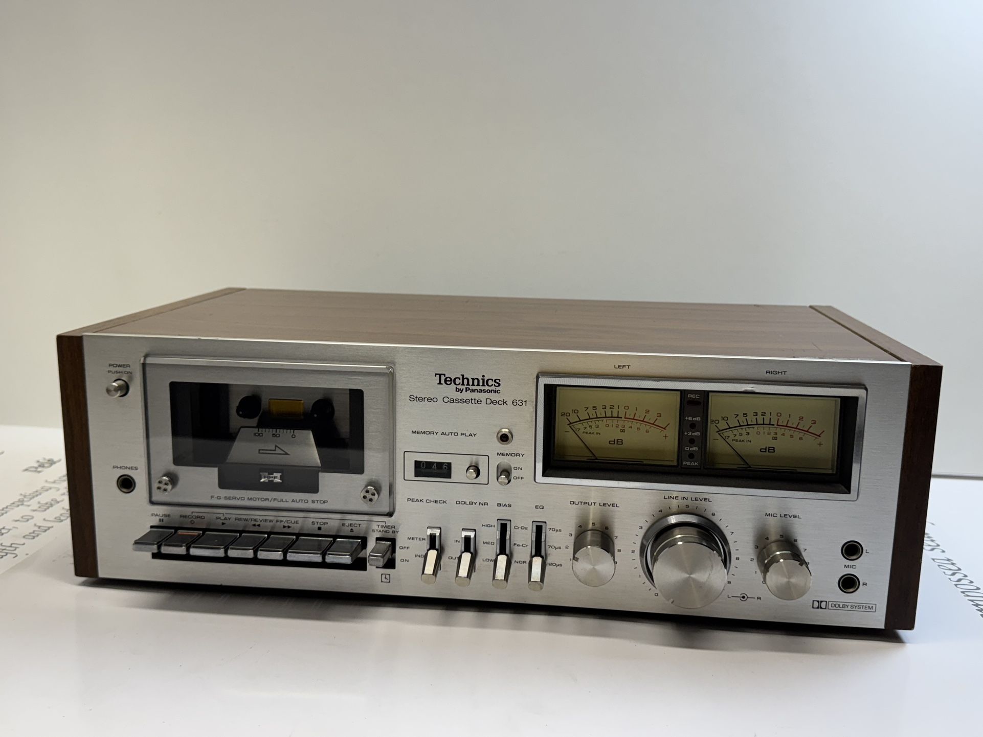 Beautiful Technics RS-631 Stereo Cassette Deck Classic 70's Deck Made in Japan (Professionally Serviced) Ready To Rock!