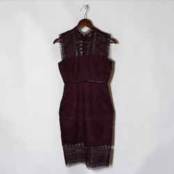 Bardot Burgundy Dress - XS