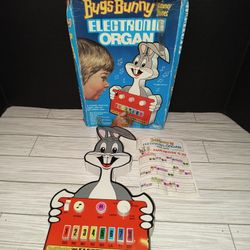 Warner Bros Bugs Bunny Looney Tunes Electric Organ Vintage Illco Toys 1980