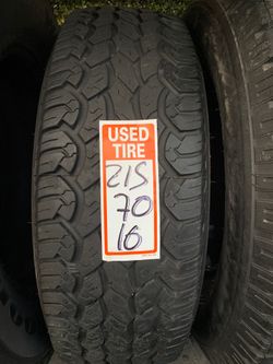 Tires 215/70/16