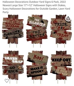 New Halloween Signs With Stacks