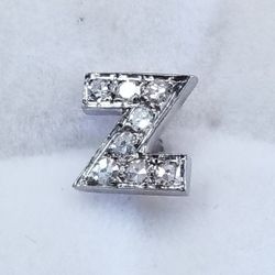 Lapel Pin Z Or N 14kt And Diamond 
