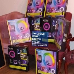 BRAND NEW EXCLUSIVE RING 18"LIGHT'S..GREAT FOR STREAMING 