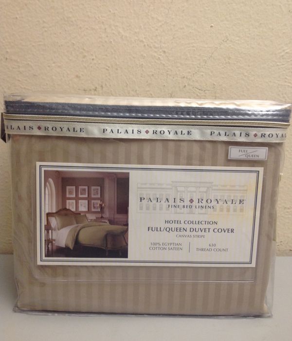 Palais Royale Hotel Collection Full Queen Duvet Cover Canvas Stripe Palais Royale Hotel Collection Full Queen Duvet Cover Canvas Stripe 630 Thread Count For In Arlington Tx Offerup