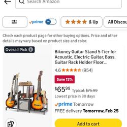 Bikoney Guitar Stand 5-Tier