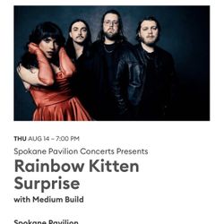 5 Rainbow Kitten Surprise GA Tickets
