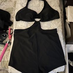 Black Sexy One Piece Set