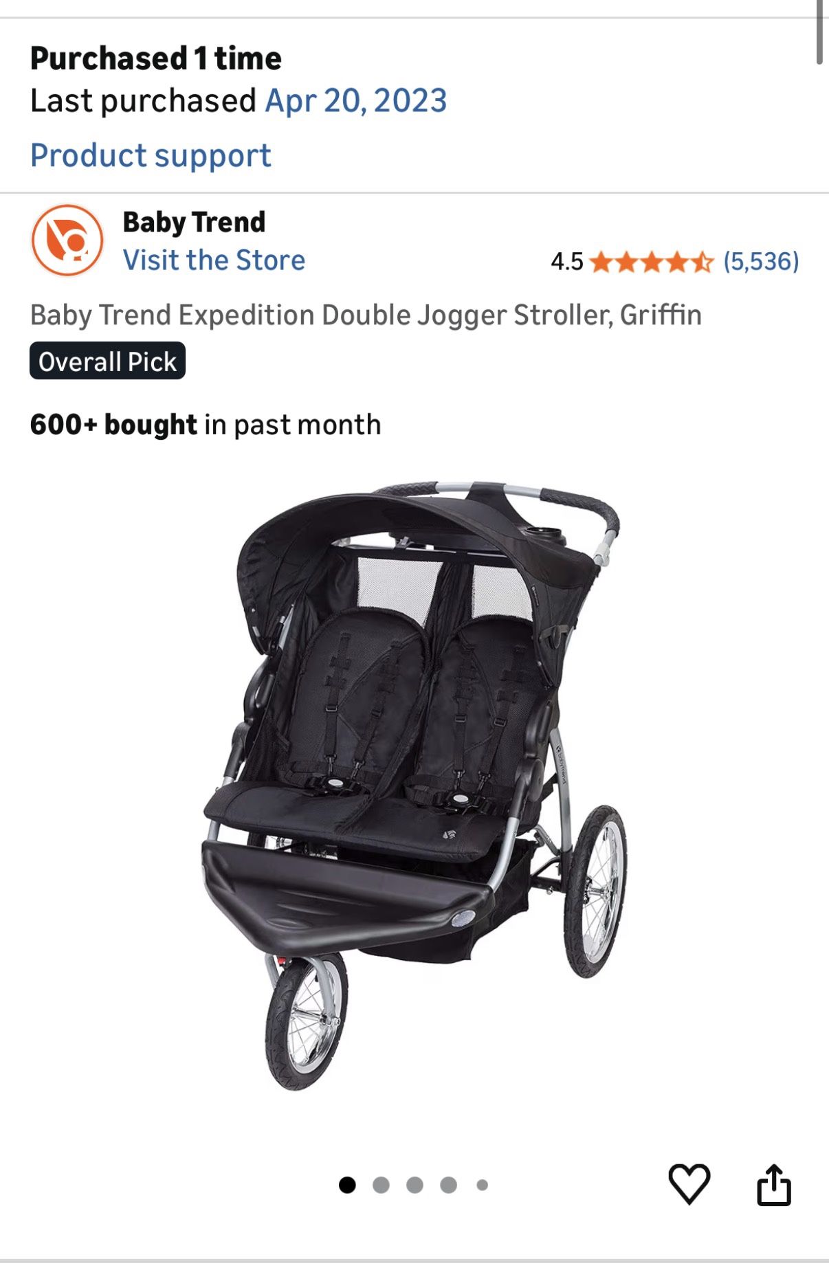 Double Jogging Stroller