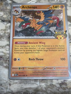 Pokemon Field Museum Fossil Exhibit Archeops Promo Sealed