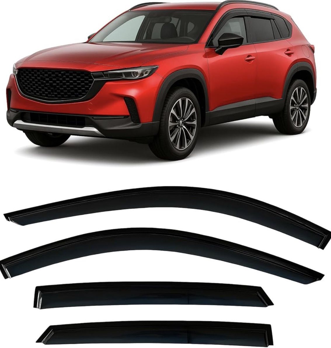2023-2025 Tape-On Rain Guards for Mazda CX-50