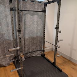 800 Lbs. Weight Lifting Cage w/ Accessories, Bench, Olympic Bar