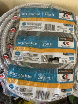 Cerrowire 12/3 MC Cable 250 ft – 3 Coils