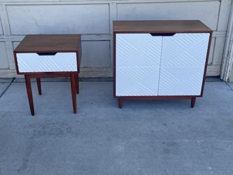Cabinet / End Table Matching Set