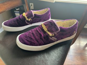 スルフォラファン Supra Fenix Flexin Cuba LX Purple Velvet Mens Slip On Skateboard