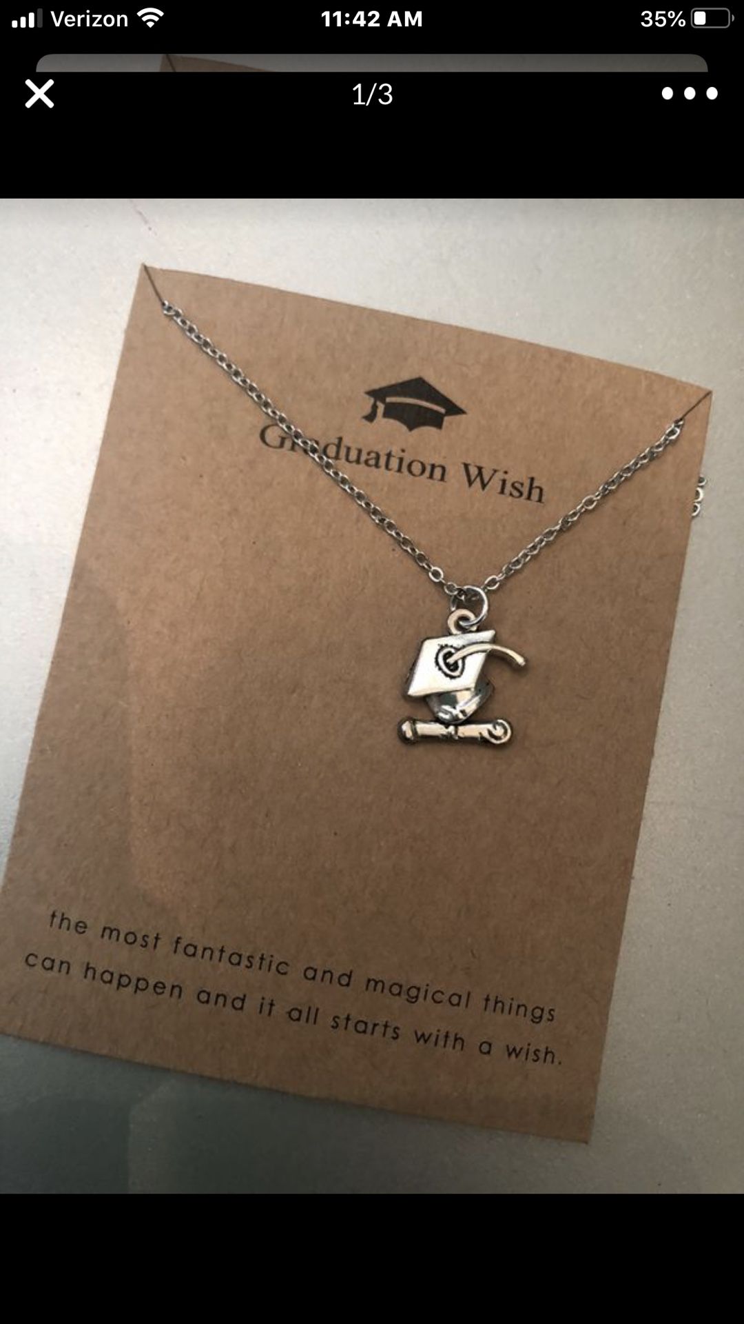 Graduate!!! New charm necklaces- $10